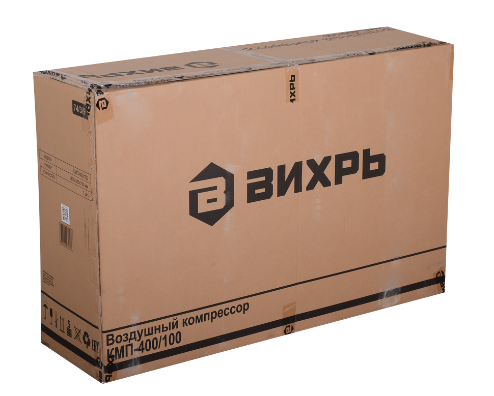 Компрессор ВИХРЬ КМП-400/100 купить по цене 36&nbsp;790 ₽ в интернет магазине ТЕХСАД