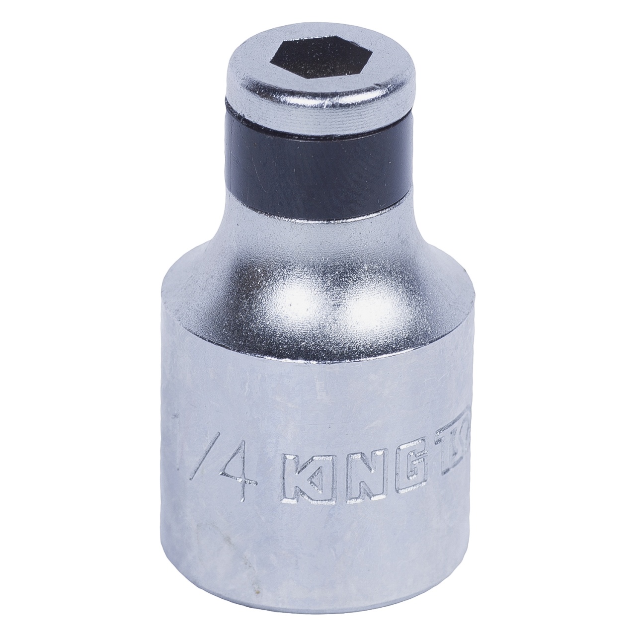 Держатель вставок (бит) 1/2''>1/4'' KING TONY 414808S купить по цене 280 ₽ в интернет магазине ТЕХСАД