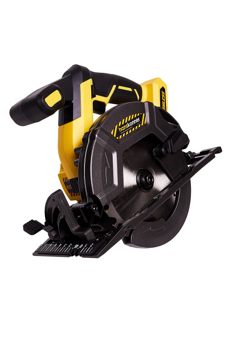 Аккумуляторная циркулярная пила Hanskonner HCS1857BL Unibattery купить по цене 16&nbsp;850 ₽ в интернет магазине ТЕХСАД