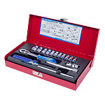 Набор торцевых головок с принадлежностями 1/4'', шестигранные, 4-13 мм, 16 предметов KING TONY 2516MR купить по цене 3&nbsp;540 ₽ в интернет магазине ТЕХСАД