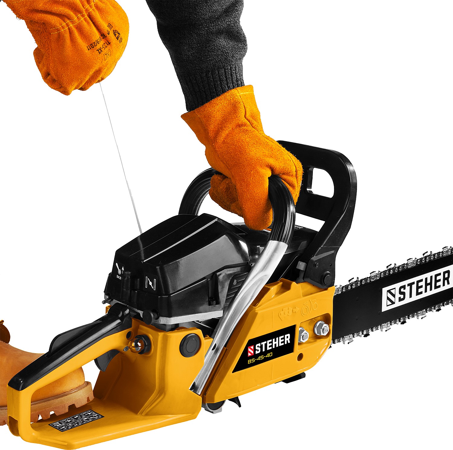 STEHER 1.8 кВт/2.4 л.с, 400 мм, пила цепная бензиновая BS-45-40 купить по цене 8&nbsp;880 ₽ в интернет магазине ТЕХСАД