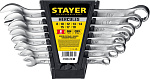 STAYER 8 шт, 8 - 19 мм, набор комбинированных гаечных ключей HERCULES 27085-H8_z01 купить по цене 1&nbsp;240 ₽ в интернет магазине ТЕХСАД