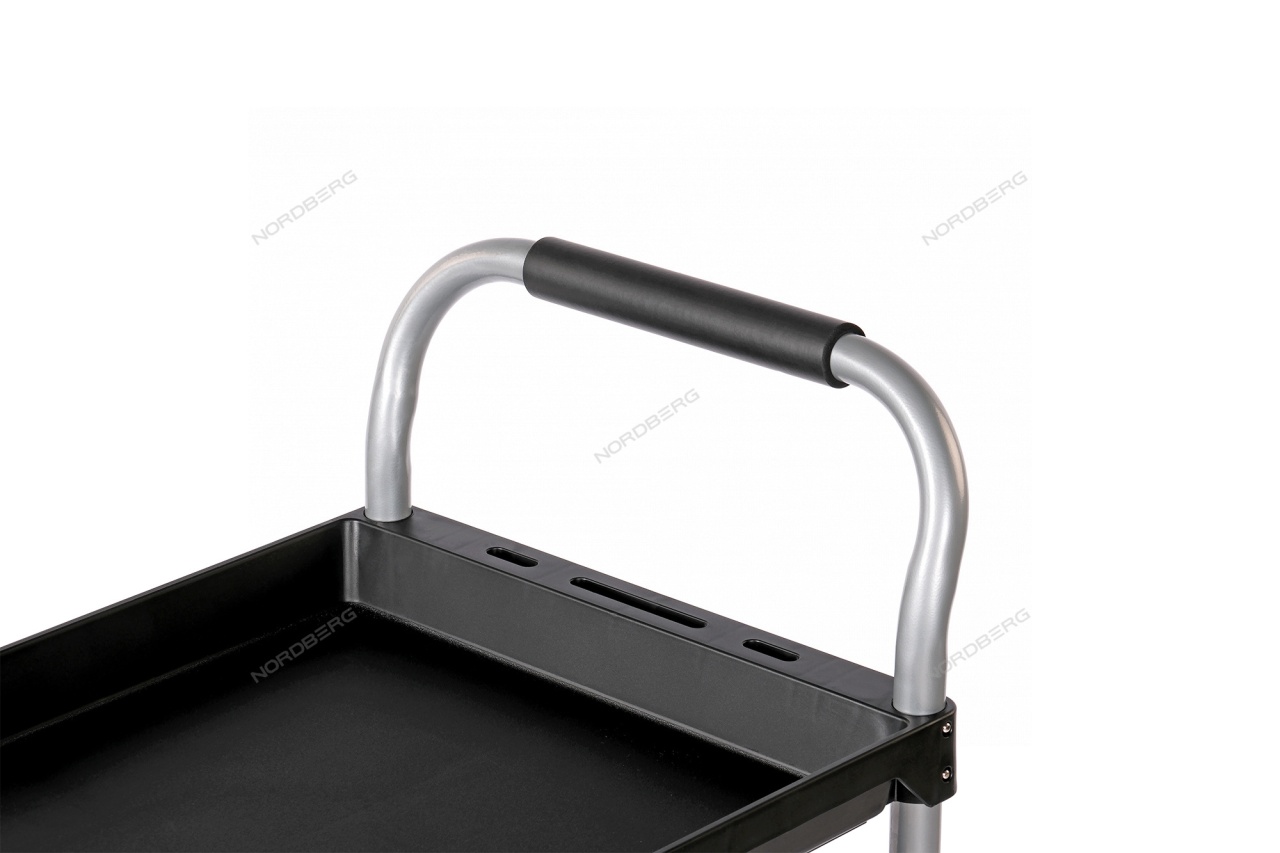 Тележка открытая, 3 полки, пластиковая NORDBERG T12 купить по цене 5&nbsp;887 ₽ в интернет магазине ТЕХСАД