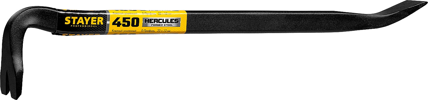 STAYER 450 мм, сталь 45, сечение 12х22 мм, лом-гвоздодер Hercules 21643-45 Professional купить по цене 1&nbsp;020 ₽ в интернет магазине ТЕХСАД