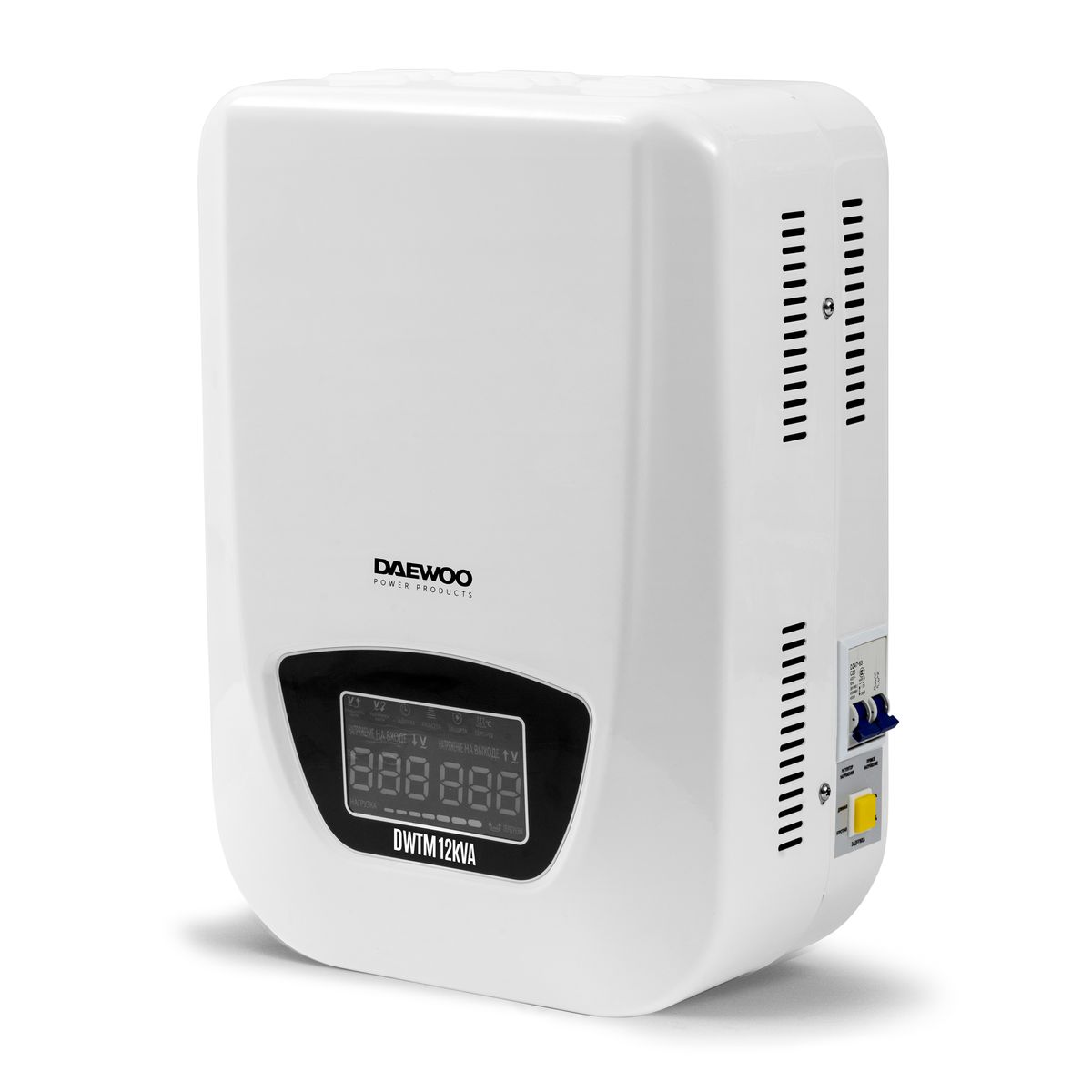 Стабилизатор напряжения DAEWOO DW‑TM12kVA купить по цене 32&nbsp;990 ₽ в интернет магазине ТЕХСАД