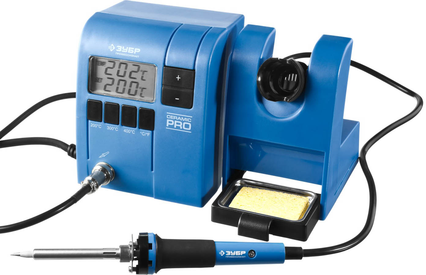 ЗУБР 150-450°C, 48 Вт, жк дисплей, паяльная станция цифровая 55335 Профессионал купить по цене 8&nbsp;078 ₽ в интернет магазине ТЕХСАД