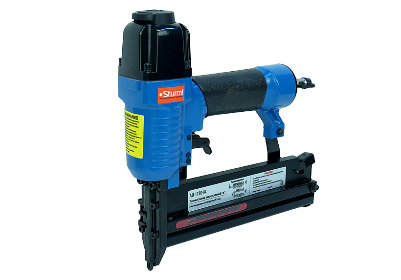 Пневмостеплер универсальный  2 в 1 Sturm! AU-1730-04 купить по цене 4&nbsp;230 ₽ в интернет магазине ТЕХСАД