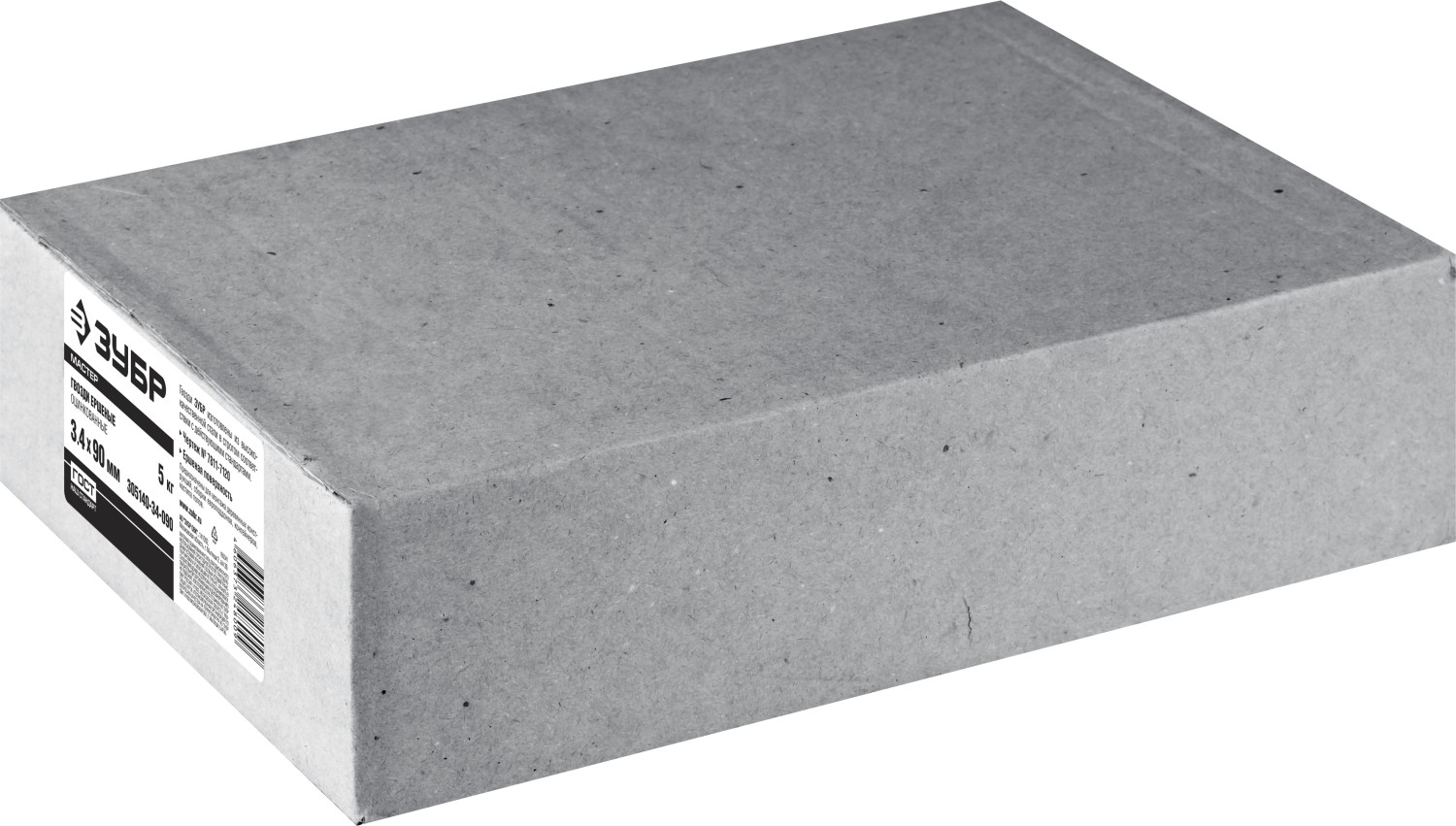 ЗУБР 90 х 3,4 мм, 5 кг, гвозди ершеные 305140-34-090 купить по цене 1&nbsp;380 ₽ в интернет магазине ТЕХСАД