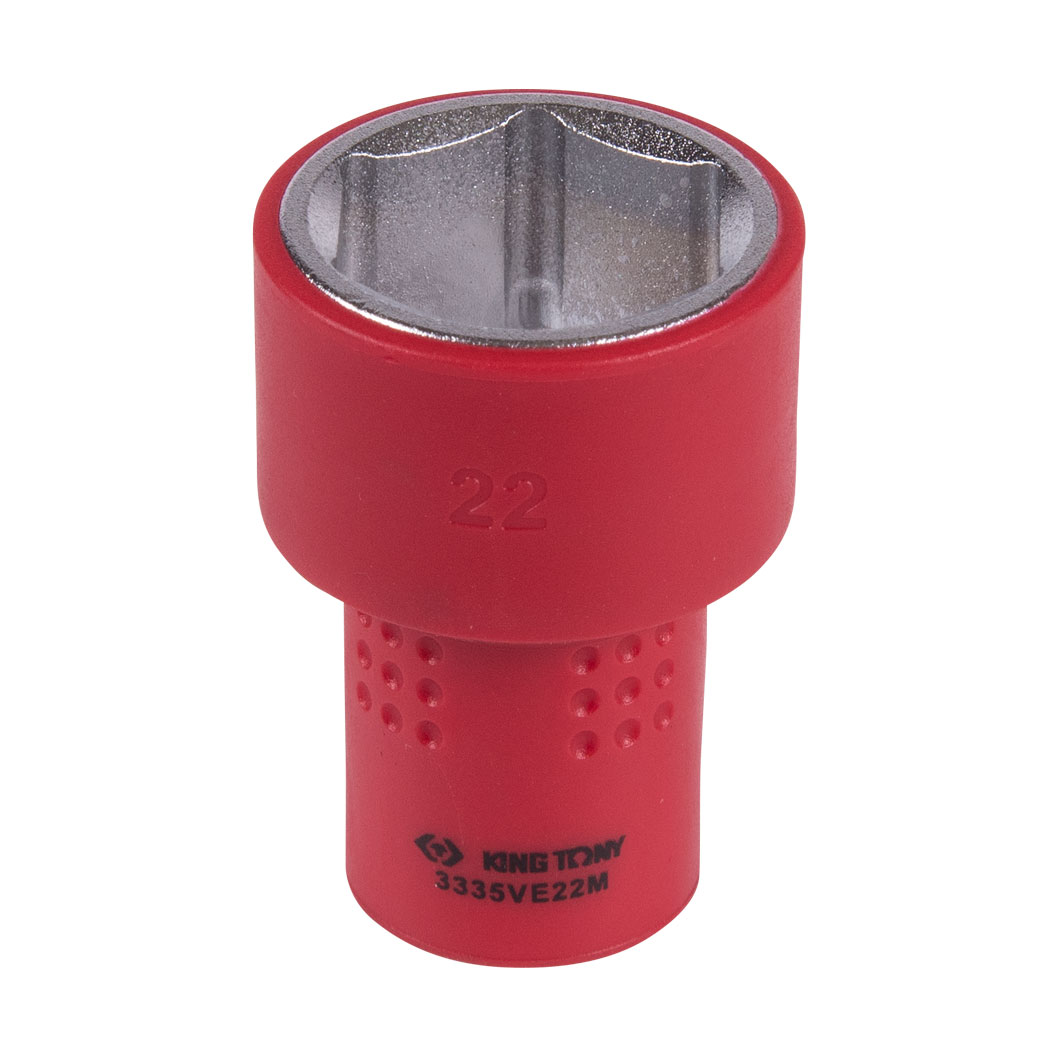 Головка торцевая диэлектрическая шестигранная 3/8'', 22 мм KING TONY 3335VE22M купить по цене 1&nbsp;100 ₽ в интернет магазине ТЕХСАД