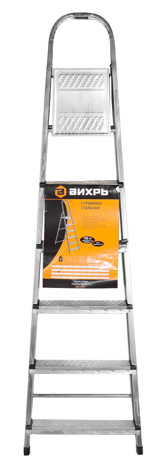 Стремянка стальная ВИХРЬ СС 1х6 купить по цене 2&nbsp;857 ₽ в интернет магазине ТЕХСАД
