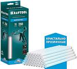 KRAFTOOL 40 шт., 1 кг, 11 x 250 мм (11-12 мм), кристально прозрачные, клеевые стержни 06846-40 купить по цене 1&nbsp;660 ₽ в интернет магазине ТЕХСАД