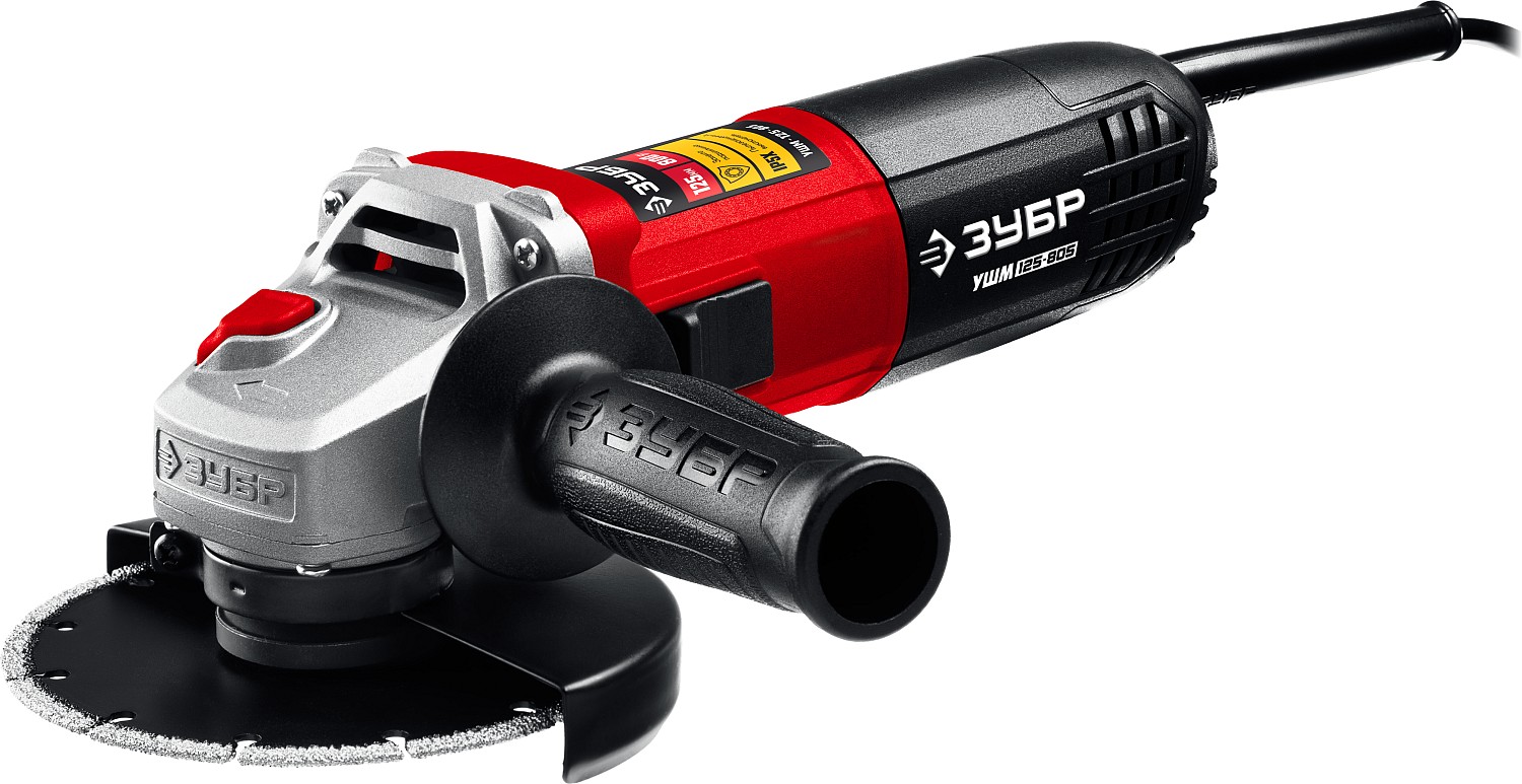 ЗУБР 800 Вт, 125 мм, углошлифовальная машина (болгарка) УШМ-125-805 купить по цене 3&nbsp;710 ₽ в интернет магазине ТЕХСАД