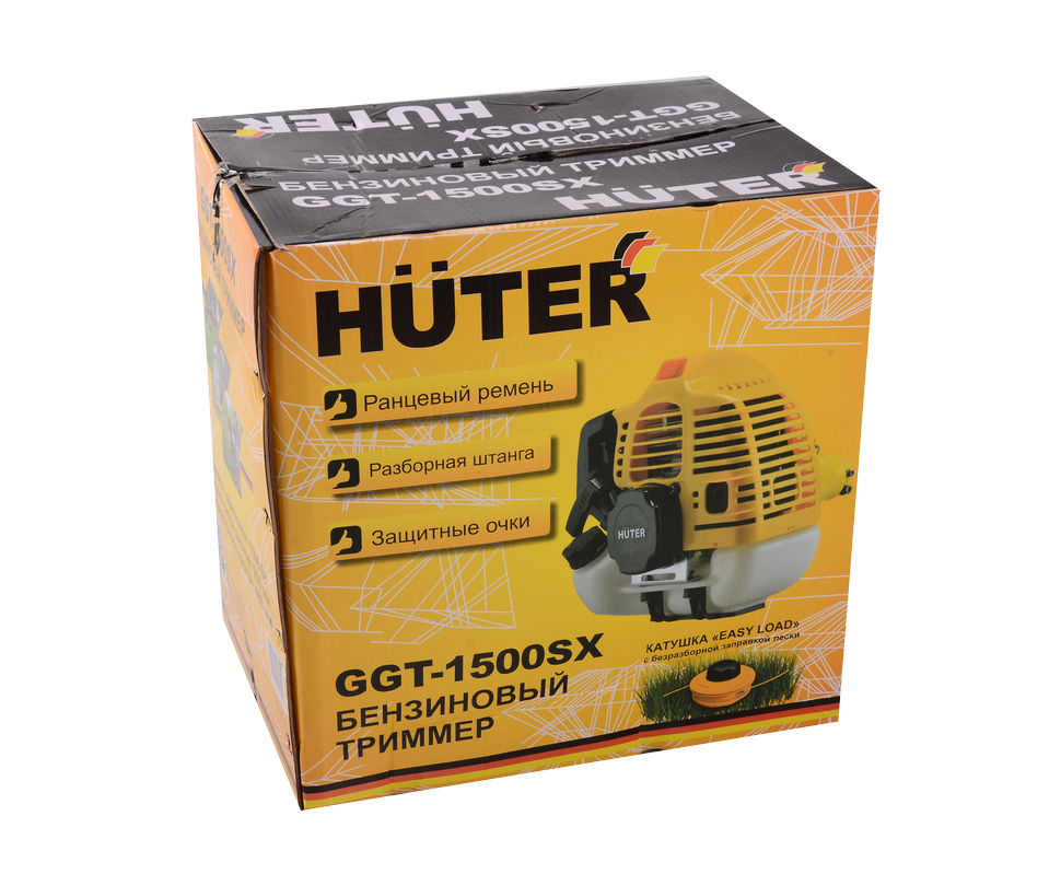 Триммер бензиновый HUTER GGT-1500SX купить по цене 10&nbsp;690 ₽ в интернет магазине ТЕХСАД