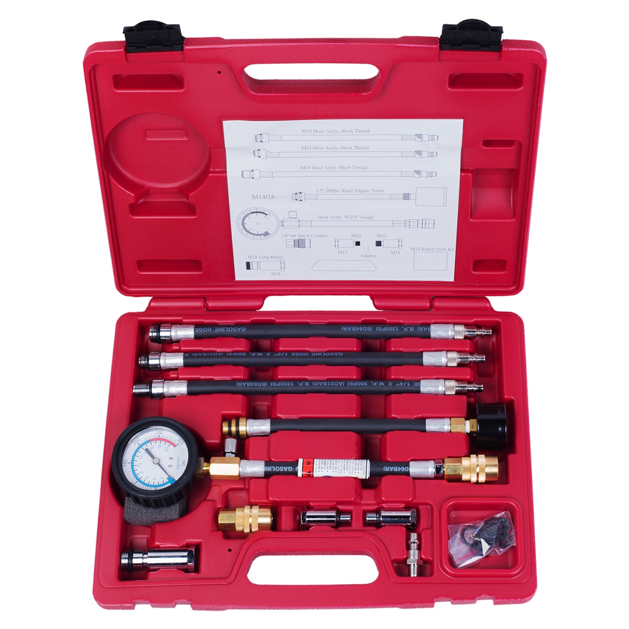 Компрессометр бензиновый, 0-21 атм, кейс, 19 предметов МАСТАК 120-10019C купить по цене 14&nbsp;850 ₽ в интернет магазине ТЕХСАД