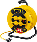 STAYER 20 м, 4000 Вт, ПВС 3х2.5, силовой удлинитель на катушке M 325 55064-20 купить по цене 3&nbsp;850 ₽ в интернет магазине ТЕХСАД