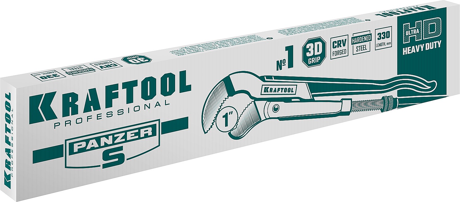 KRAFTOOL №1, изогнутые губки, ключ трубный PANZER-S 2733-10_z02 купить по цене 1&nbsp;450 ₽ в интернет магазине ТЕХСАД