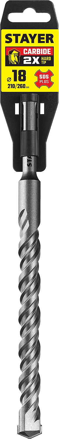 STAYER 18 x 260 мм, бур SDS-plus 2930-260-18_z02 купить по цене 420 ₽ в интернет магазине ТЕХСАД