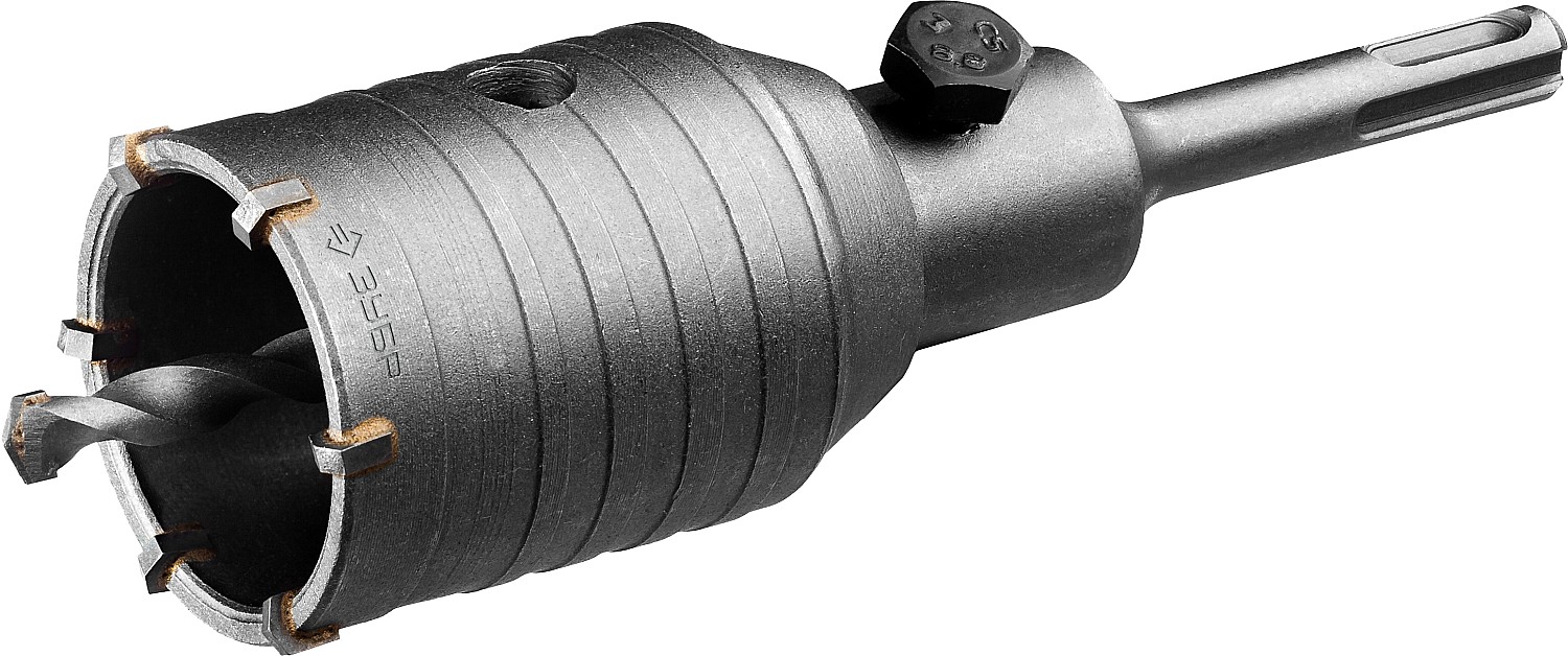 ЗУБР Ø 50 мм, 6 зубьев, коронка по бетону с державкой 29211-50 купить по цене 970 ₽ в интернет магазине ТЕХСАД