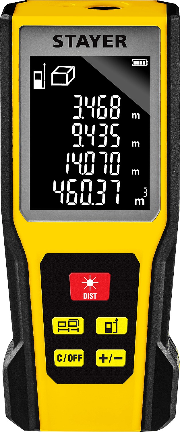 STAYER дальность 60 м, 5 функций, лазерный дальномер 34957_z01 Professional купить по цене 4&nbsp;030 ₽ в интернет магазине ТЕХСАД