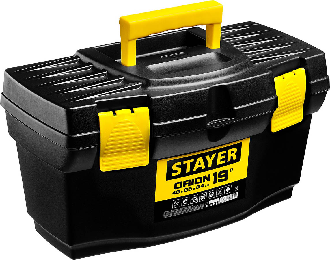 STAYER 480 х 250 х 240мм (19''), пластиковый, ящик для инструментов ORION-19 38110-18_z03 купить по цене 1&nbsp;240 ₽ в интернет магазине ТЕХСАД