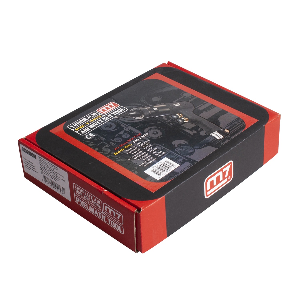 Пневматический заклепочник для резьбовых заклепок М3 - М5 MIGHTY SEVEN PB-1305 купить по цене 50&nbsp;300 ₽ в интернет магазине ТЕХСАД