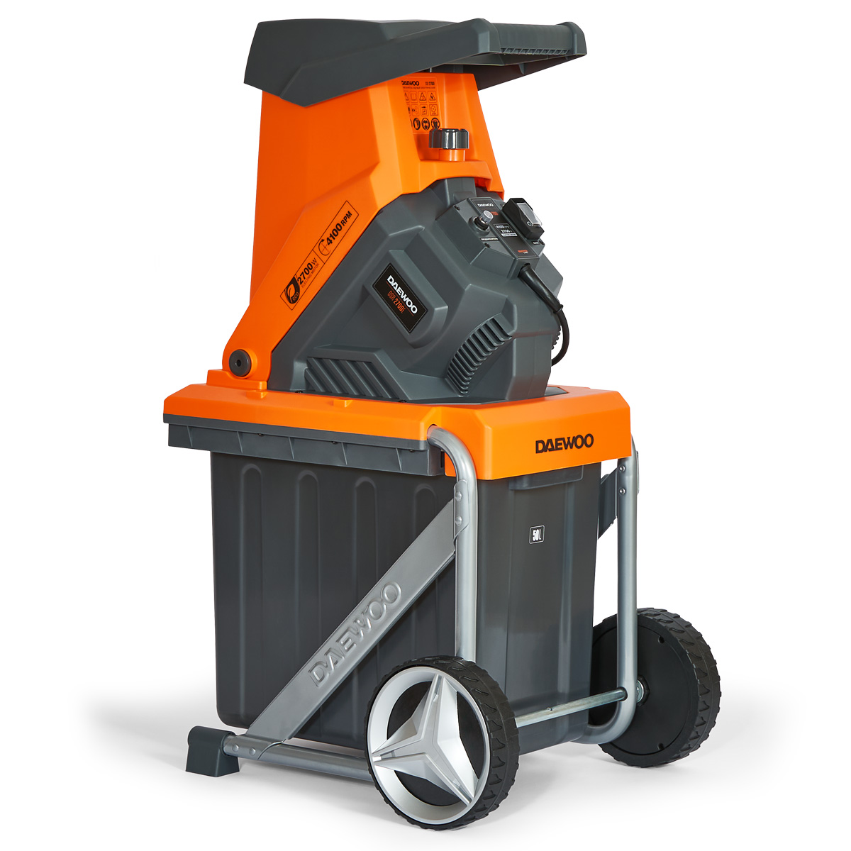 Измельчитель садовый электрический DAEWOO DSR 2700E купить по цене 19&nbsp;990 ₽ в интернет магазине ТЕХСАД