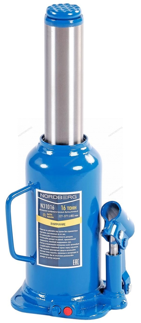 Домкрат бутылочный 16 т NORDBERG N31016 купить по цене 3&nbsp;471 ₽ в интернет магазине ТЕХСАД