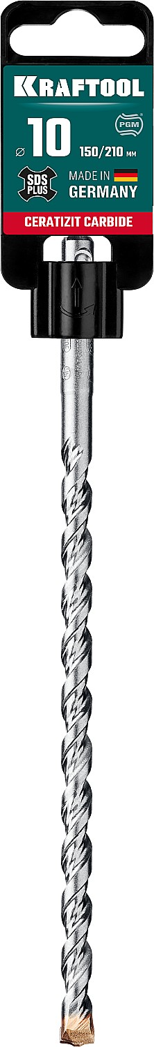 KRAFTOOL 10 х 210 мм, бур SDS-plus 29320-210-10_z02 купить по цене 550 ₽ в интернет магазине ТЕХСАД