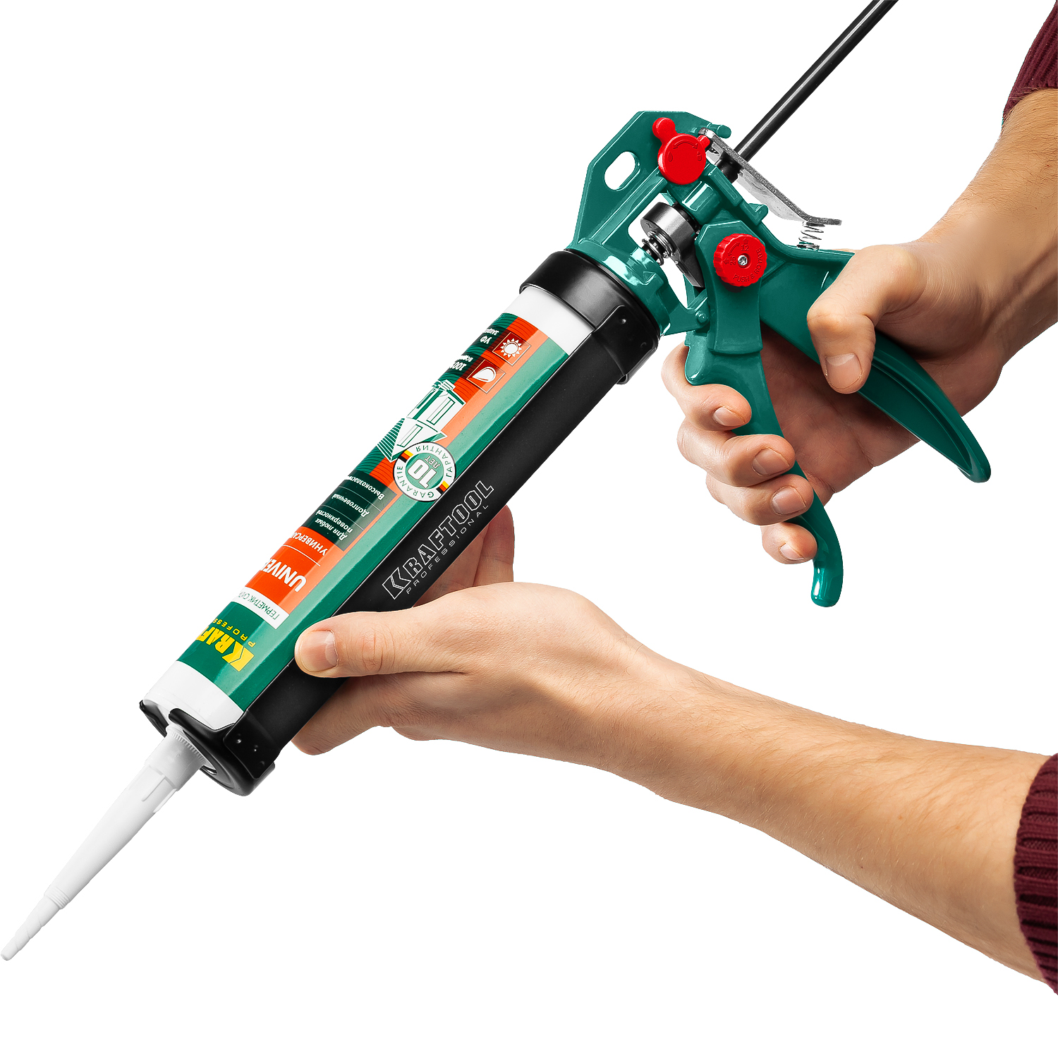 KRAFTOOL 310 мл, cкелетный поворотный пистолет для герметика Professional 4-in-1 06675 купить по цене 2&nbsp;490 ₽ в интернет магазине ТЕХСАД