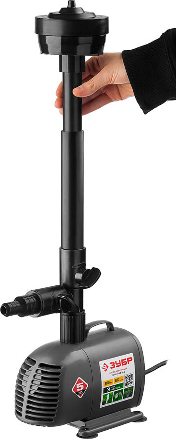 ЗУБР 85 Вт, 50 л/мин, насос фонтанный ЗНФЧ-50-3.4 купить по цене 5&nbsp;470 ₽ в интернет магазине ТЕХСАД