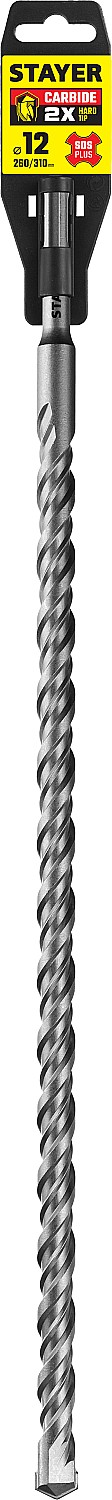 STAYER 12 x 310 мм, бур SDS-plus 2930-310-12_z02 купить по цене 315 ₽ в интернет магазине ТЕХСАД