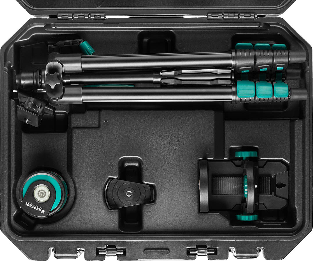 KRAFTOOL линейный лазерный нивелир со штативом и держателем в кейсе CL-20 4 34700-4 Professional купить по цене 6&nbsp;151 ₽ в интернет магазине ТЕХСАД