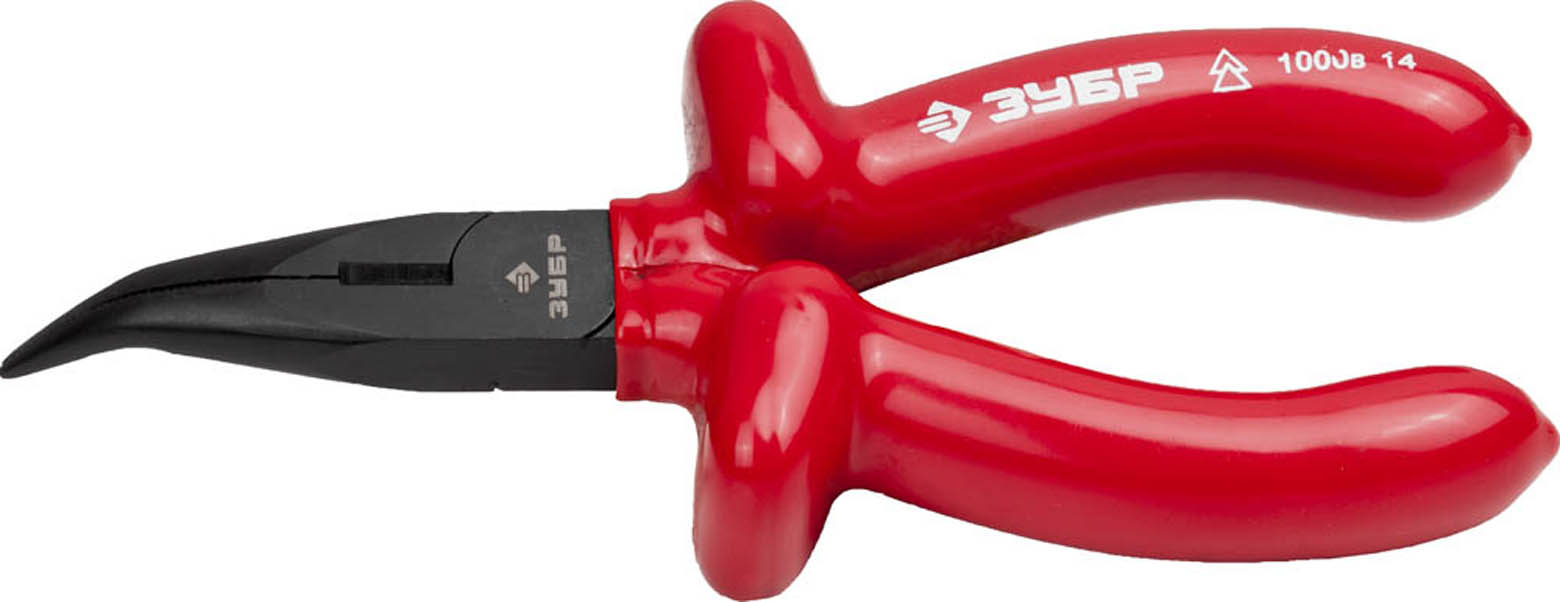 ЗУБР 160 мм, тонкогубцы изогнутые ЭЛЕКТРИК 2214-4-16_z02 купить по цене 780 ₽ в интернет магазине ТЕХСАД