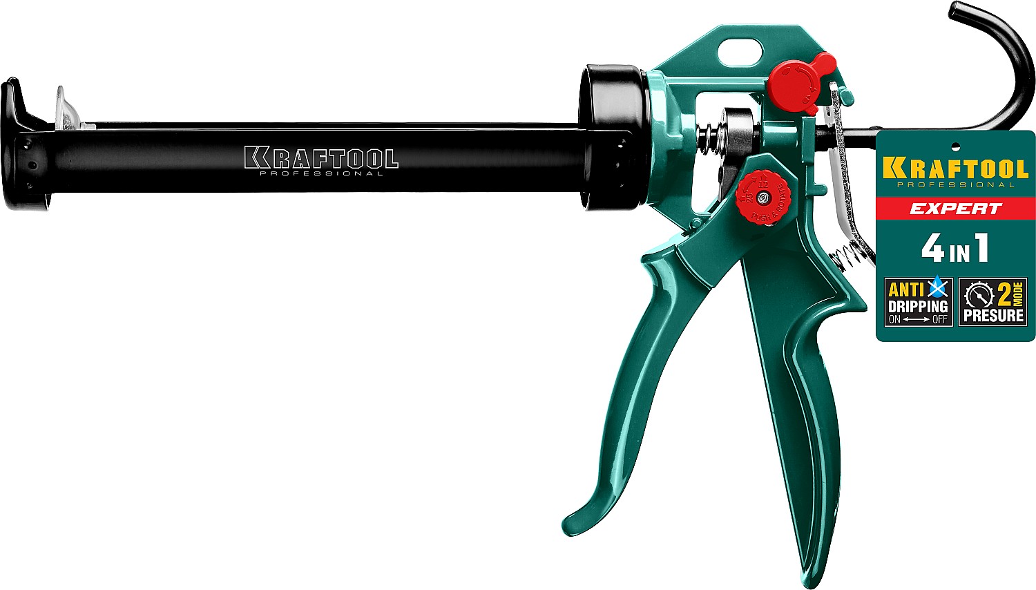 KRAFTOOL 310 мл, cкелетный поворотный пистолет для герметика Professional 4-in-1 06675 купить по цене 2&nbsp;490 ₽ в интернет магазине ТЕХСАД