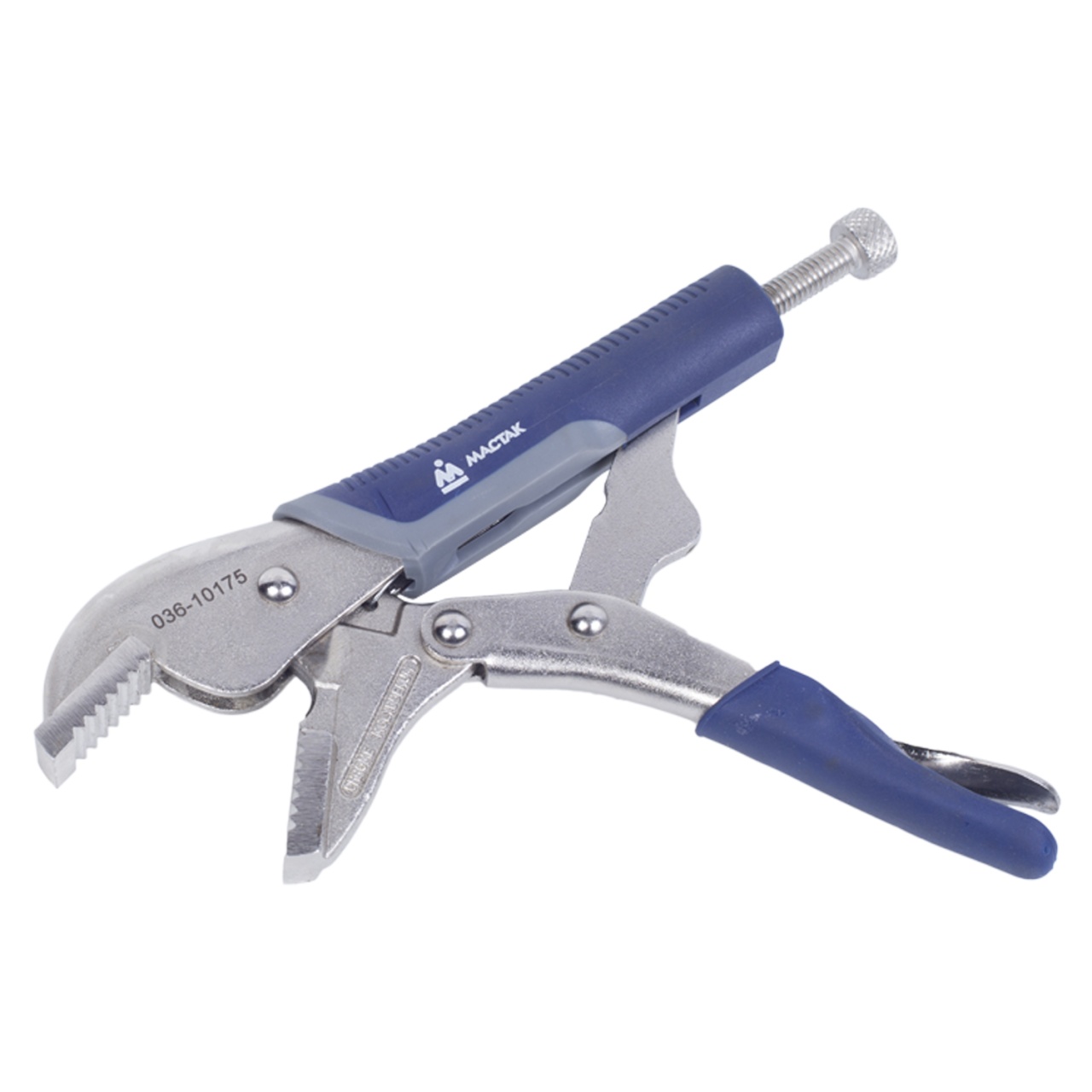 Зажим с фиксатором 175 мм, с прямыми губками МАСТАК 036-10175H купить по цене 1&nbsp;700 ₽ в интернет магазине ТЕХСАД