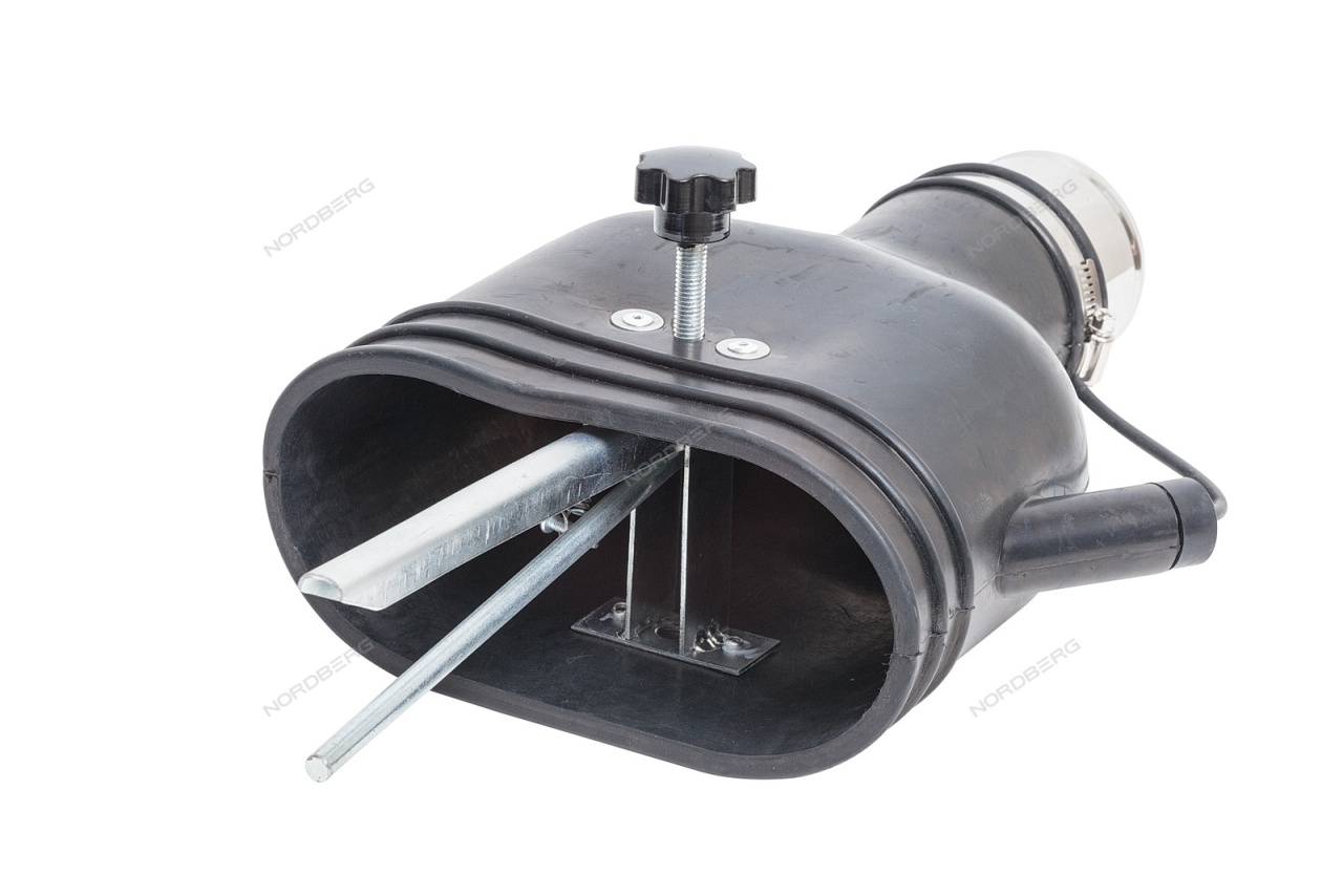 Насадка овальная, наклонная для шланга 75 мм NORDBERG AN075DP купить по цене 8&nbsp;650 ₽ в интернет магазине ТЕХСАД