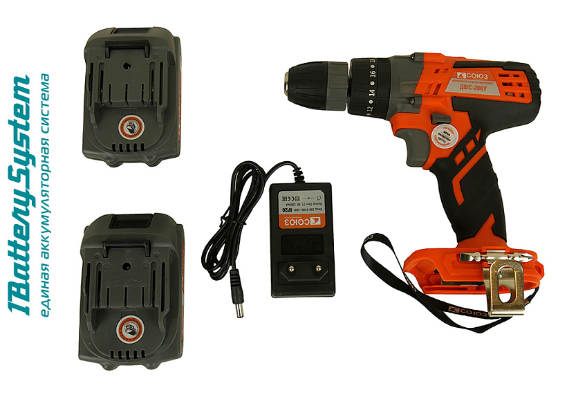 Аккумуляторный шуруповерт СОЮЗ ДШС-20КУ 1BatterySystem купить по цене 6&nbsp;850 ₽ в интернет магазине ТЕХСАД