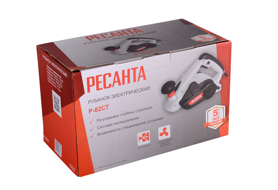 Рубанок электрический Ресанта Р-82СТ купить по цене 8&nbsp;590 ₽ в интернет магазине ТЕХСАД