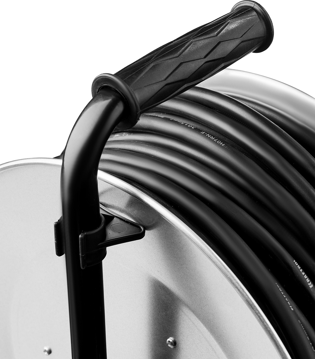 KRAFTOOL 50 м, 3700 Вт, 4 гнезда, IP44, КГ 3x1,5 кв мм, удлинитель на катушке 55085-50_z01 купить по цене 12&nbsp;140 ₽ в интернет магазине ТЕХСАД