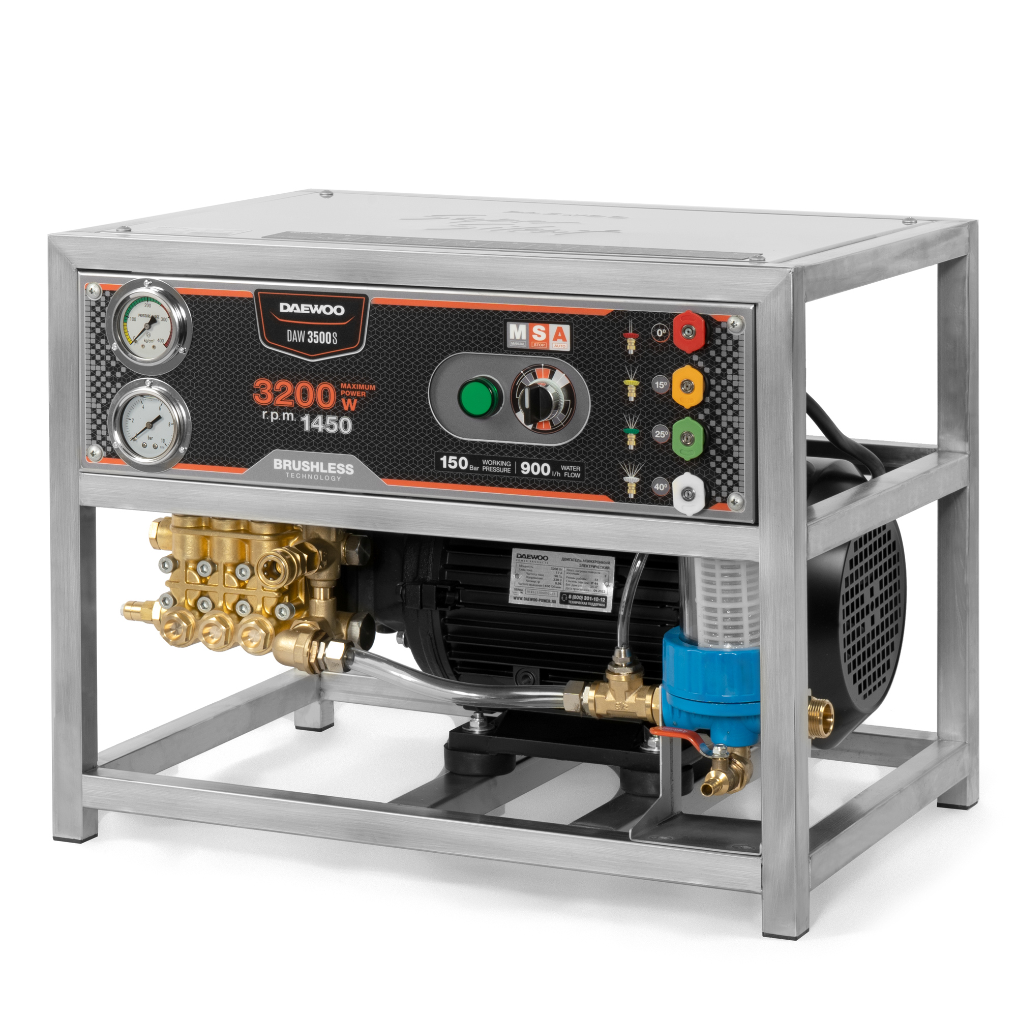 Мойка высокого давления DAEWOO DAW 3500S купить по цене 96&nbsp;990 ₽ в интернет магазине ТЕХСАД