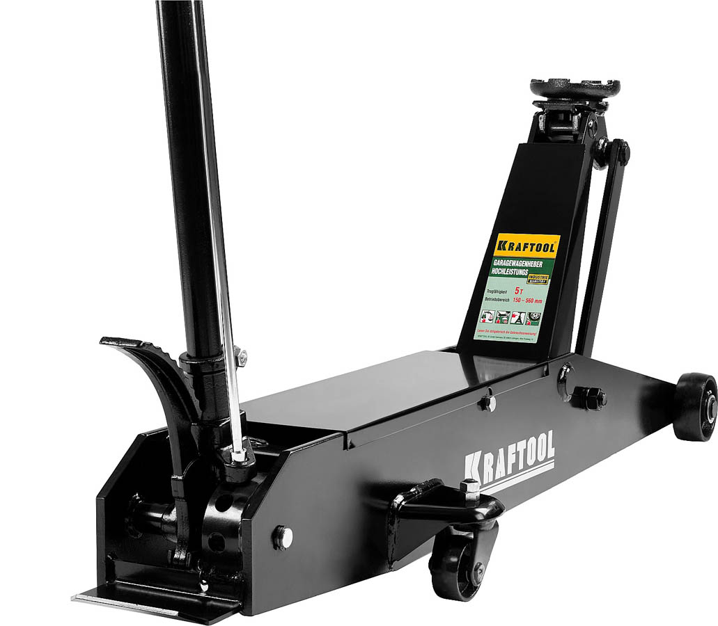 KRAFTOOL 5т, 150-560мм, домкрат подкатной гидравлический, удлиненный High-Lift 43455-5 купить по цене 56&nbsp;520 ₽ в интернет магазине ТЕХСАД