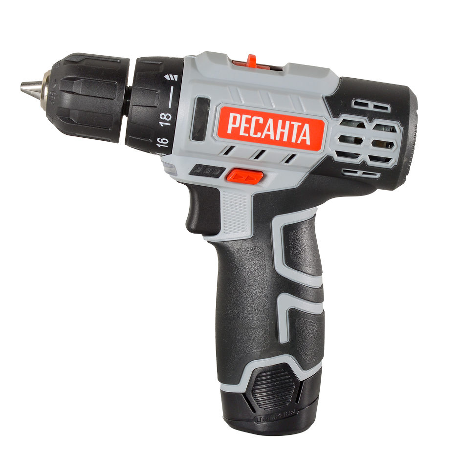 Дрель-шуруповерт аккумуляторная Ресанта ДА-12-2ЛК купить по цене 5&nbsp;790 ₽ в интернет магазине ТЕХСАД