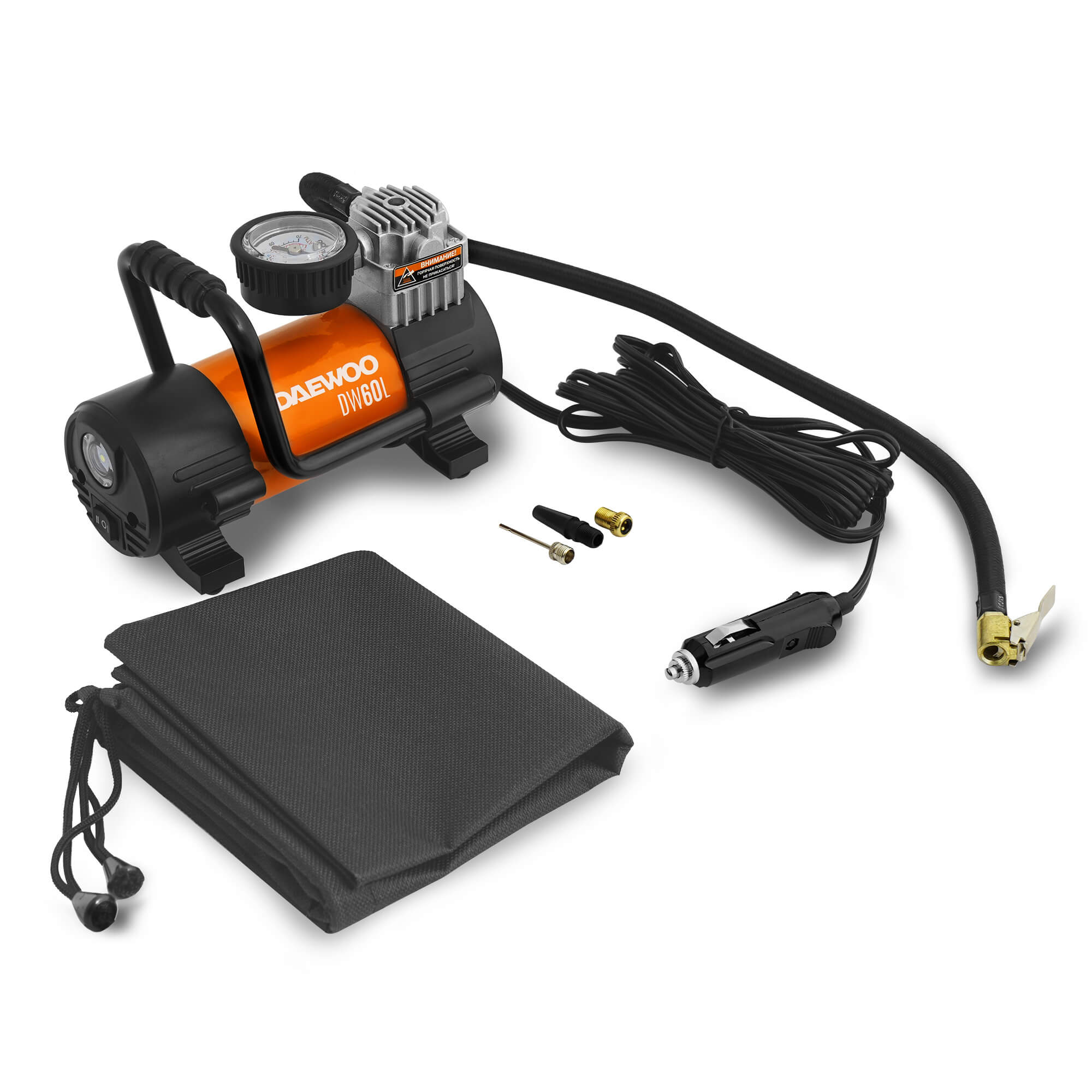 Автомобильный компрессор DAEWOO DW 60L купить по цене 4&nbsp;590 ₽ в интернет магазине ТЕХСАД