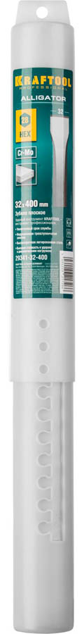 KRAFTOOL 32 x 400 мм, HEX 28, плоское зубило 29341-32-400 купить по цене 2&nbsp;340 ₽ в интернет магазине ТЕХСАД