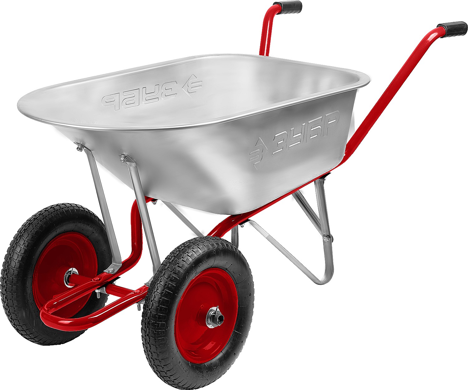 ЗУБР 90 л, 180 кг, тачка садово-строительная двухколесная Т-21 39952 купить по цене 5&nbsp;440 ₽ в интернет магазине ТЕХСАД