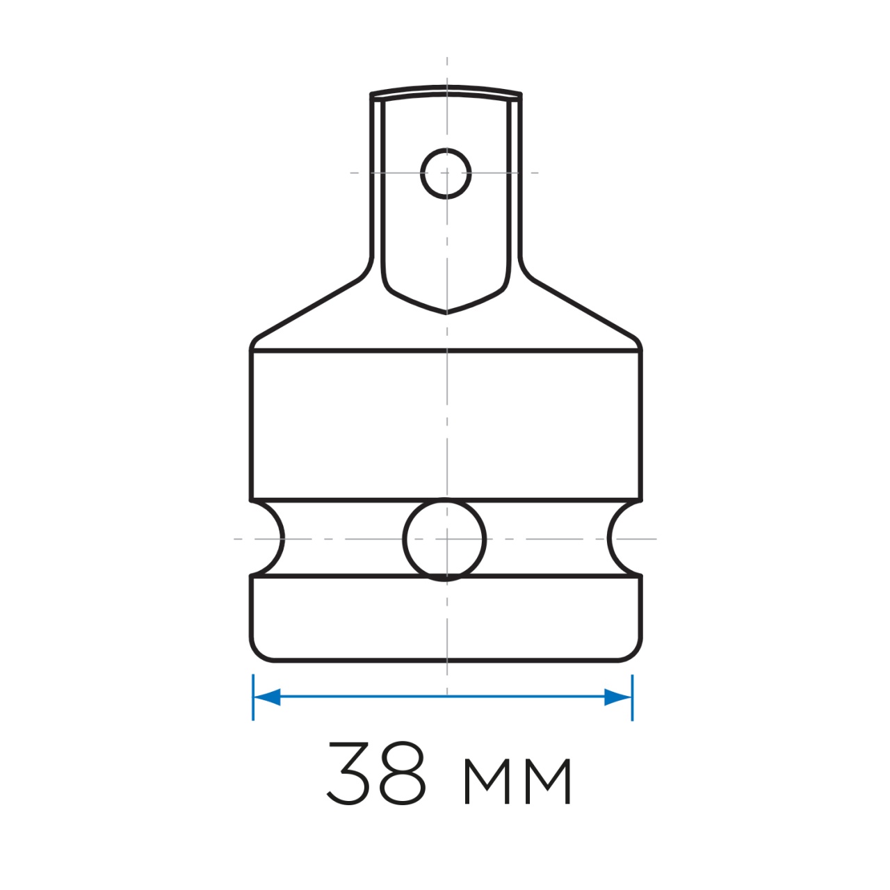 Переходник ударный 3/4''>1/2'', с шариковым фиксатором KING TONY 6874P купить по цене 1&nbsp;030 ₽ в интернет магазине ТЕХСАД