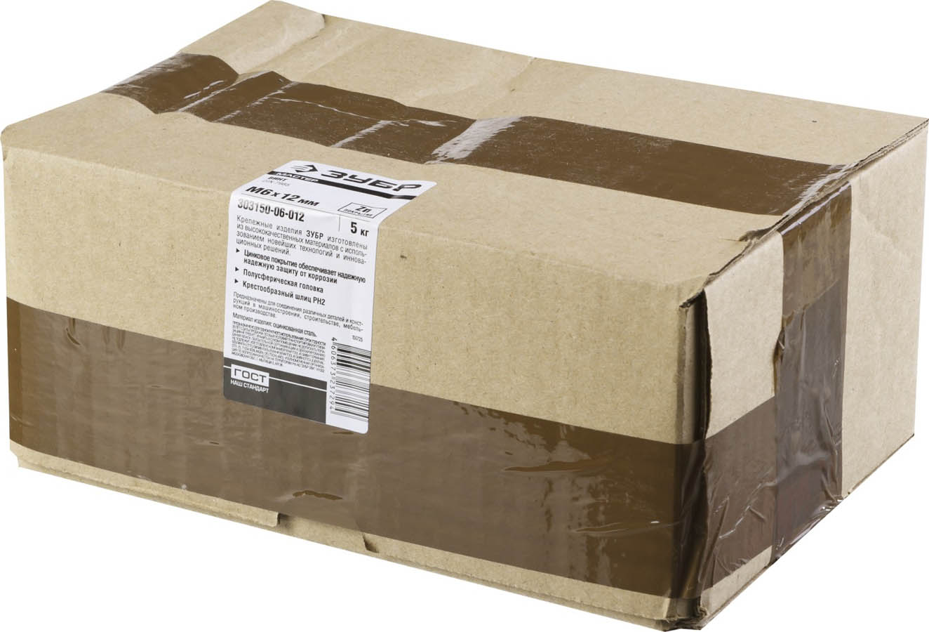 ЗУБР M6 x 12 мм, 5 кг, полусферическая головка, винт DIN 7985 303150-06-012 купить по цене 1&nbsp;680 ₽ в интернет магазине ТЕХСАД