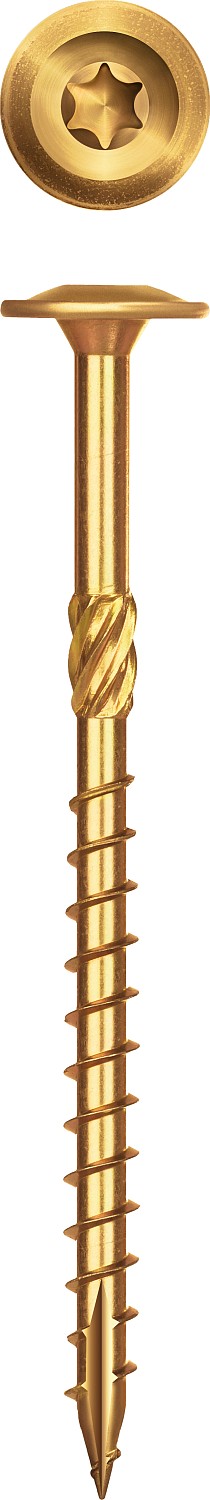 ЗУБР 300 х 8.0 мм, 50 шт., желтый цинк, КС-Т конструкционные саморезы 30051-80-300 купить по цене 3&nbsp;560 ₽ в интернет магазине ТЕХСАД