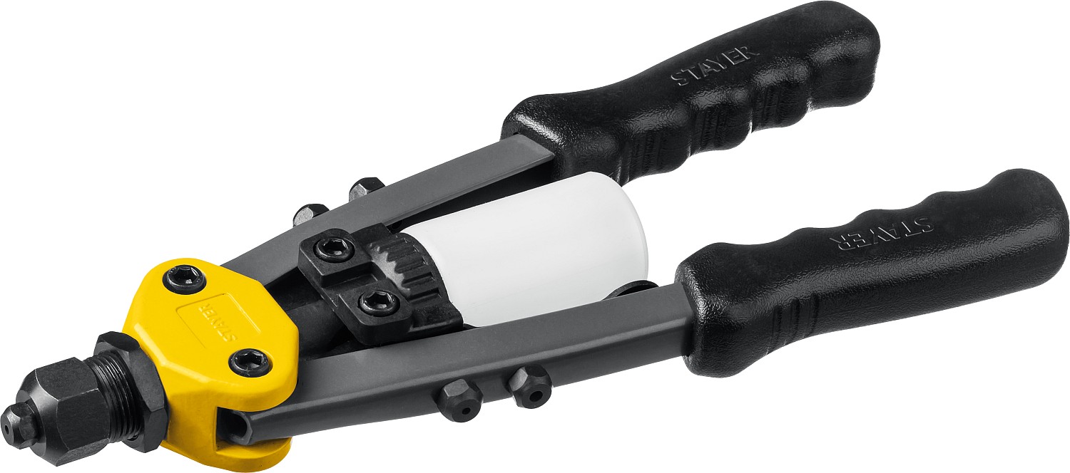 STAYER заклепки 2.4-4.8 мм из алюминия, стали, нерж. cтали, усиленный литой корпус, заклепочник двуручный 3116_z01 Professional купить по цене 1&nbsp;100 ₽ в интернет магазине ТЕХСАД