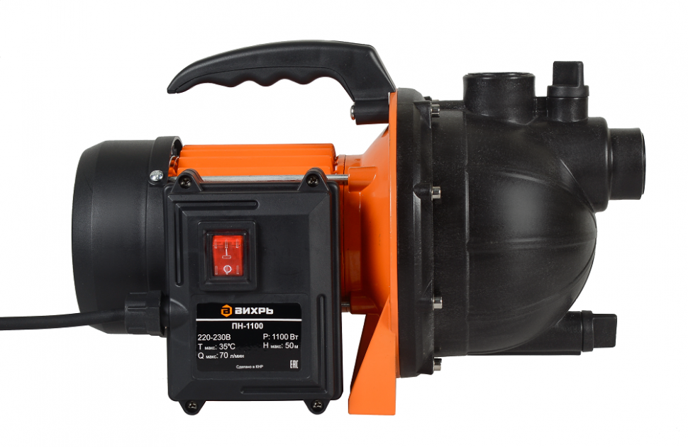Поверхностный насос ВИХРЬ ПН-1100 купить по цене 7&nbsp;190 ₽ в интернет магазине ТЕХСАД